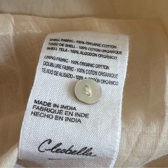 NWT Cleobella Rosabella Midi Dress Organic Cotton Boho Long Sleeve Button Down - Picture 16 of 16